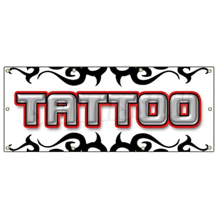 Signmission TATTOO 1 BANNER SIGN shop artist signs body art gun piercing B-96 Tattoo1
